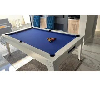 Pool table with Dining Top and Benches