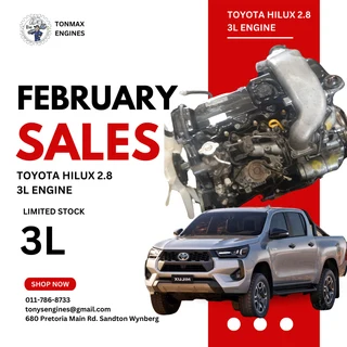 Toyota Hilux 2.8 3L Engines for Sale