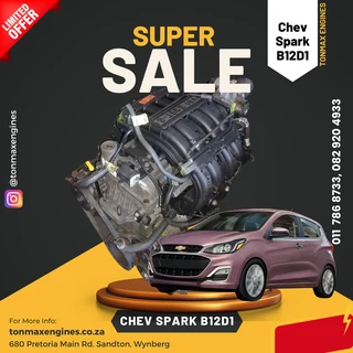 Chevrolet Spark B12D1 Engines for Sale
