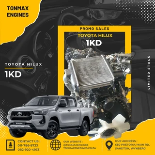 Toyota Hilux 1KD Engines for Sale