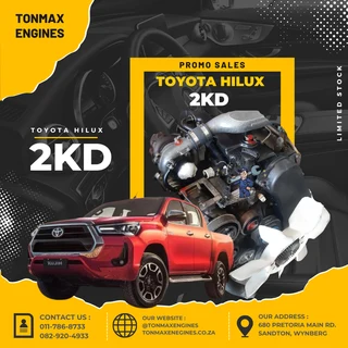 Toyota Hilux 2KD Engines for Sale
