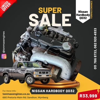 Nissan Hardbody QD32 Engine for Sale