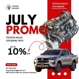 Toyota Hilux 1TR (Dual VVT) New Shape Engine for Sale