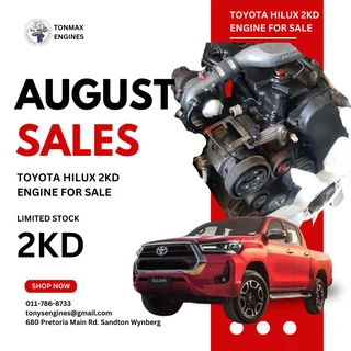 Toyota Hilux 2KD Engines for Sale
