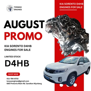 KIA Sorento D4HB Engines for Sale