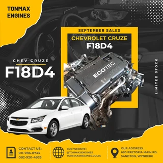 Chevrolet Cruze F18D4 Engines for Sale