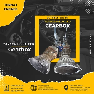 Toyota Hilux 2KD Gearbox for Sale