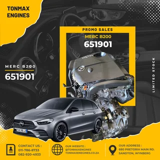 Mercedes Benz B200 651901 Engines for Sale