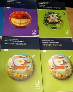 10 Textbooks in Afrikaans, as issued by Impaq Online School (for Grade 5&#39;s)