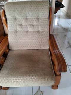 Solid oak lounge set