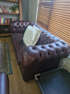 Gameskin leather couch