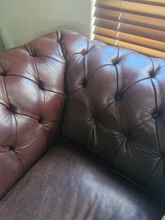 Gameskin leather couch