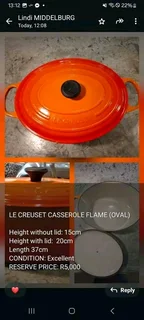 Flamingo Le Creuset number 35 Braising Pot
