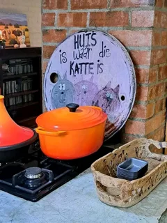 Flamingo Le Creuset number 35 Braising Pot