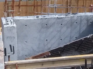 Concrete shuttering and steel reinforcement
