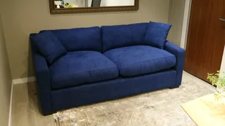 NEW Sofaworks Couch 207cm 3 Seater Sofa, Blue