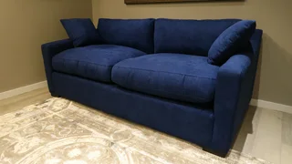 NEW Sofaworks Couch 207cm 3 Seater Sofa, Blue