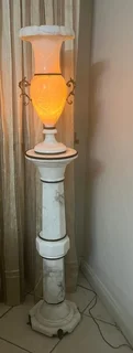 Vintage Marble Lamp and Stand