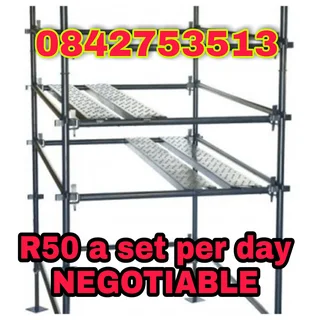 Scaffolding For Hire From R50 A Set Per Day Negotiable. We Deliver All Over Kwazulu Natal