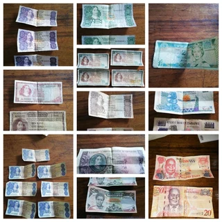 Old notes and coins