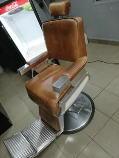 Salon cabinet and chair combo