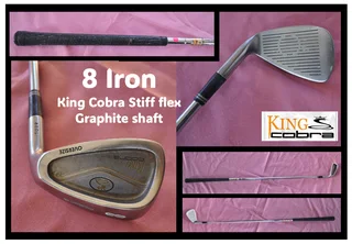 No. 8 Iron Golf Club - King Cobra Stiff flex Graphite shaft
