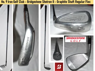 (4xIron Set-8,9,PW,Chipper) - King Cobra 8 Iron, Bridgestone 9 Iron, Taylor Made PW, Chipper