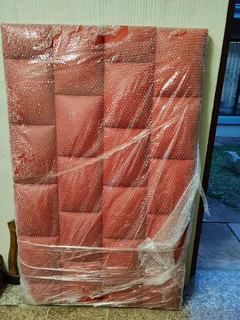 Double-bed vinyl headboard