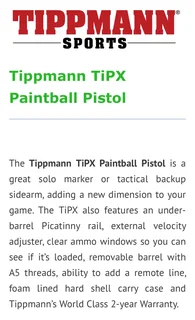 Paintball marker - Tppmann TPX