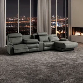 Modern 6-seater Electric Reclining Lounge Suite – Thagase Furniture