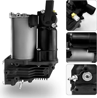 Air Suspension Compressor Pump with Bracket and Block Valve for BMW X5 X6 E70 E71 E72