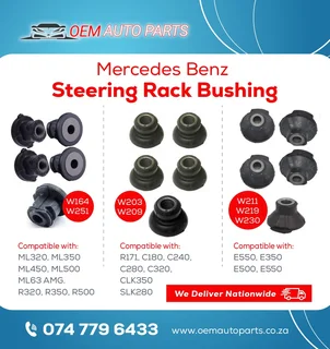 Mercedes Steering Rack Bush for W164, W251, W203, W209, W211, W219, W230 & R171.