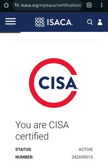 Certified Information Systems Auditor (CISA certified) looking for a job