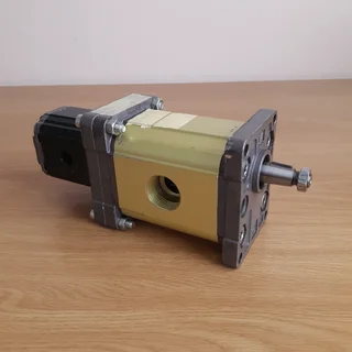 Double (tandem) gear pump. High Flow front section plus High pressure rear section.