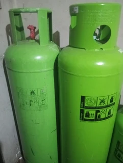 LPG gas cylinders full and empty