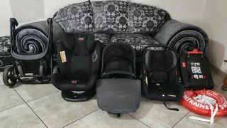 Full Chileno pram set, ISO FIX, Chelino car chair that can turn side ways and a swimtrain tube