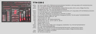 338 piece tool box/trolley - Launch TTH-338 - full range professional/special tools