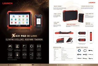 Launch X-431 Pad IX Link diagnostic scanner - top of the range, comprehensive OE level diagnosis