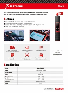 We supply original Launch diagnostic scanners/tpms tools/key programmers etc. at the best rates