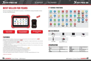 Launch X-431 PRO SE diagnostic scanners - built in repair info/training videos - best prices