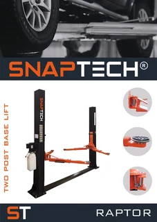 Robust 4 ton 2 post car lifts, with base (Snaptech Raptor) Countrywide delivery