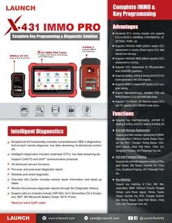 Launch diagnostic scanners/key programmers/TPMS tools etc., - original product/best prices
