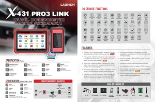Launch X-431 Pro 3 Link diagnostic scanners - best prices &amp; warranties - available Nationwide