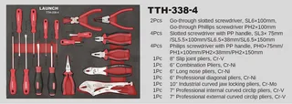 Launch TTH-338 mechanics tool trolley - popular in workshops - well priced &amp; professional