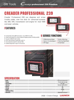 Original LAUNCH diagnostic scanners, lifts/hoists, workshop equipment - we supply Countrywide