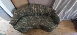 Vintage Tapestry Covered Couch.
