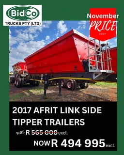 2017 Afrit Link side tipper trailer November Deals