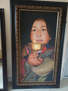 Framed Art Deco Potrait