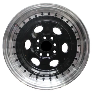 17 Inch - Old Skool - Black Machined Lip - 4x100/114