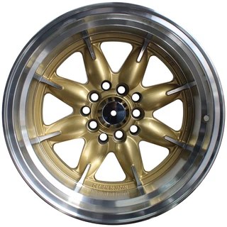 15 Inch - Mini Lite Pro Reps - 4x100/114 - Gold Machined Face